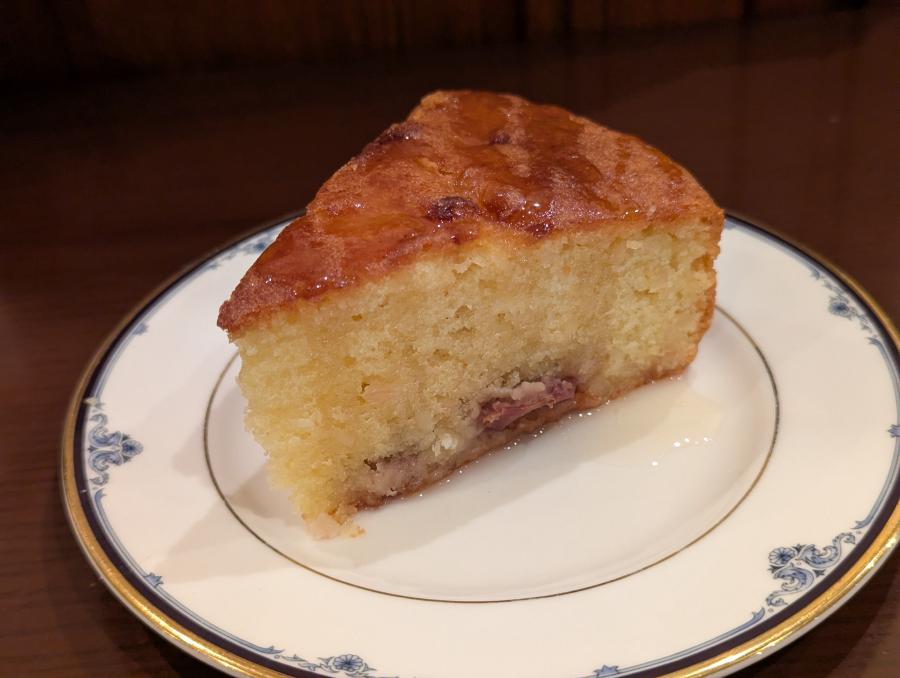 ぶどうとアーモンドのケーキ
